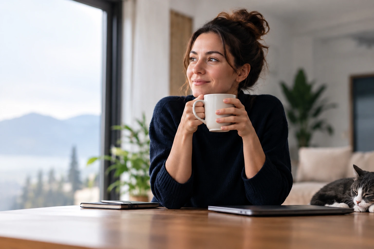A quiet everyday moment shaped around a personal routine